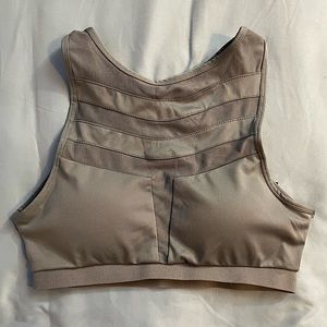 Open back sports bra